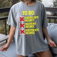 Bachelors Masters Doctorate Degree DR PHD Graduation Women's Comfort Colors T-Shirt Gray