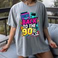 Back To The 90s Nostalgia Cassette Game Console Boombox Women's Comfort Colors T-Shirt Gray Back To The 90s Nostalgia Cassette Game Console Boombox Women's Comfort Colors T-Shirt Gray