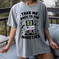 Take Me Back To The Nineties 90's Retro Gamer Nostalgia Women's Comfort Colors T-Shirt Gray Take Me Back To The Nineties 90's Retro Gamer Nostalgia Women's Comfort Colors T-Shirt Gray