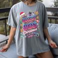 Back To-The 80 s Christmas Retro Cassette Boombox Nostalgia Women's Comfort Colors T-Shirt Gray