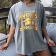 This Badass Has a Masters Degree College Graduation Women's Comfort Colors T-Shirt Gray