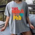 This Badass Has a PhD Doctor Graduation Women's Comfort Colors T-Shirt Gray