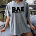 BAE And Educated Black History Month Graduation Women's Comfort Colors T-Shirt Gray