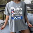 Barber Stylist Barber College Graduation Women's Comfort Colors T-Shirt Gray