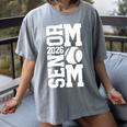 Baseball Senior Mom Class Of 2026 Senior Night Graduation Women's Comfort Colors T-Shirt Gray