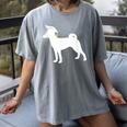 Basenji Graduation Dog Graduate Women's Comfort Colors T-Shirt Gray