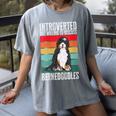 Bernedoodle Dog Introvert Bernedoodle Women's Comfort Colors T-Shirt Gray