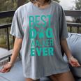 Best Dog Walker Ever Graduation New Shirt Dog Lover Women's Comfort Colors T-Shirt Gray