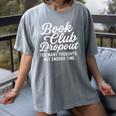 Book Club Droppout Introvert Reader Tee Women's Comfort Colors T-Shirt Gray