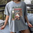 All Booked For Christmas Cute Bookish Cat Lover Women's Comfort Colors T-Shirt Gray All Booked For Christmas Cute Bookish Cat Lover Women's Comfort Colors T-Shirt Gray