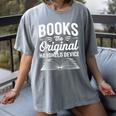 Books The Original Handheld Device Book Reading Women's Comfort Colors T-Shirt Gray