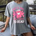 Bookworm Just A Girl Who Loves To Read Women's Comfort Colors T-Shirt Gray Bookworm Just A Girl Who Loves To Read Women's Comfort Colors T-Shirt Gray