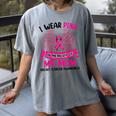 Breast Cancer Wings Shirt I Wear Pink In Memory Of My Mom Women's Comfort Colors T-Shirt Gray Breast Cancer Wings Shirt I Wear Pink In Memory Of My Mom Women's Comfort Colors T-Shirt Gray