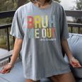 Bruh We Out 4th Graders Fourth Grade Graduation Class 2024 Women's Comfort Colors T-Shirt Gray