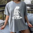 Burrow Prairie Dog Word Art Introvert Nature Retreat Men Women Kids Women's Comfort Colors T-Shirt Gray Burrow Prairie Dog Word Art Introvert Nature Retreat Men Women Kids Women's Comfort Colors T-Shirt Gray