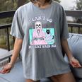 I Can't Go My Cat Said No Introvert Anxiety Cat Lover Women's Comfort Colors T-Shirt Gray I Can't Go My Cat Said No Introvert Anxiety Cat Lover Women's Comfort Colors T-Shirt Gray
