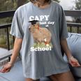 Capy Last Day Of School Capybara Graduation Quote Women's Comfort Colors T-Shirt Gray