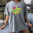 Cartoons Retro 18 Years Later Groovy Pop Art Nostalgia Premium Tri-Blend Women's Comfort Colors T-Shirt Gray