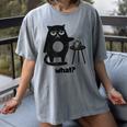 Cat What Humor Introvert Anti-Social Women's Comfort Colors T-Shirt Gray Cat What Humor Introvert Anti-Social Women's Comfort Colors T-Shirt Gray