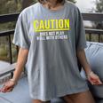 Caution Does Not Play Well With Others Introvert Women's Comfort Colors T-Shirt Gray Caution Does Not Play Well With Others Introvert Women's Comfort Colors T-Shirt Gray