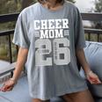 Cheer Mom Senior 2026 Cheerleaders Graduation Mother Women's Comfort Colors T-Shirt Gray