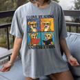 Cheetah Love Reading And Cheetahs Kids Bookworm Women's Comfort Colors T-Shirt Gray Cheetah Love Reading And Cheetahs Kids Bookworm Women's Comfort Colors T-Shirt Gray