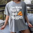 Chicken Nugget Saying Introvert Nuggie Foodie Food Women's Comfort Colors T-Shirt Gray Chicken Nugget Saying Introvert Nuggie Foodie Food Women's Comfort Colors T-Shirt Gray