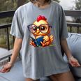 Chicken Reading a Book Farm Animal Chick Women's Comfort Colors T-Shirt Gray Chicken Reading a Book Farm Animal Chick Women's Comfort Colors T-Shirt Gray