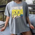 I Chose The Psycho Path Psychology Major Graduation Women's Comfort Colors T-Shirt Gray