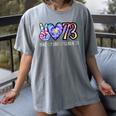 Class Of 1973 Tie Dye 50th Class Reunion Senior Graduation Women's Comfort Colors T-Shirt Gray