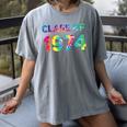Class Of 1974 School Reunion College Highschool Graduation Women's Comfort Colors T-Shirt Gray
