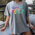 Class Of 1987 School Reunion College Highschool Graduation Women's Comfort Colors T-Shirt Gray