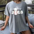 Class Of 2018 Baseball Senior Graduation Shirt Grad Women's Comfort Colors T-Shirt Gray