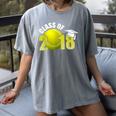 Class Of 2018 Shirts Graduation Senior Tennis Shirt Women's Comfort Colors T-Shirt Gray