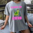 Class Of 2018 Turtle Shirt Graduation Kids Women's Comfort Colors T-Shirt Gray
