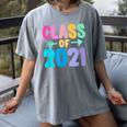 Class Of 2021 Graduation Grow With Me Women's Comfort Colors T-Shirt Gray