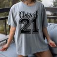 Class Of 2021 Senior 21 Cool Graduation Women's Comfort Colors T-Shirt Gray
