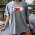 Class Of 2021 Senior Year Gamer Style Graduation For Grad Women's Comfort Colors T-Shirt Gray