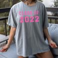 Class Of 2022 High School Graduation Date Graduate T Shirt Women's Comfort Colors T-Shirt Gray
