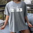 Class Of 2023 Seniors 23 Senior Graduation Idea Flower Women's Comfort Colors T-Shirt Gray