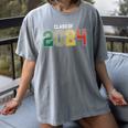 Class Of 2024 College High School Graduation Women's Comfort Colors T-Shirt Gray