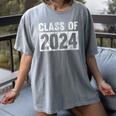 Class Of 2024 Future Graduation For School Women's Comfort Colors T-Shirt Gray