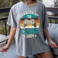 Class Of 2024 Senior Graduation Leveled Up Gamer Class 2024 Women's Comfort Colors T-Shirt Gray