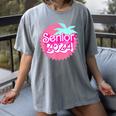Class Of 2024 Senior Pink Retro Classic Girl Grad Graduation Women's Comfort Colors T-Shirt Gray