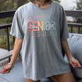 Class Of 2025 Senior 2025 Graduation Leopard Retro Rainbow Women's Comfort Colors T-Shirt Gray