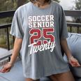 Class Of 2025 Senior 2025 Graduation 2025 Soccer Women's Comfort Colors T-Shirt Gray