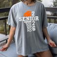 Class Of 2026 Basketball Senior 26 Player Team Graduation Women's Comfort Colors T-Shirt Gray