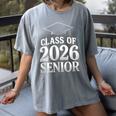 Class Of 2026 Senior Graduation School College Women's Comfort Colors T-Shirt Gray