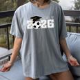Class Of 2026 Senior 2026 Soccer High School Graduation Women's Comfort Colors T-Shirt Gray