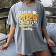 Class Of 2026 Senior Year Loading Senior 2026 Graduation Women's Comfort Colors T-Shirt Gray